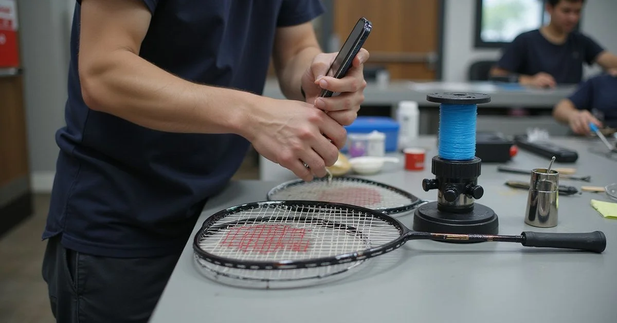 How racket restringing works, step by step